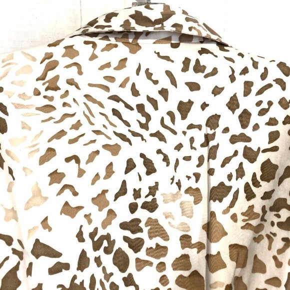 SUSAN BRISTOL Animal Print Belted Jacket Blazer 8 - Picture 6 of 8